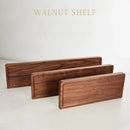 Axyaa Walnut Wall Mirror Desk Storage Rack: Compact, Stylish Bathroom Storage Solution