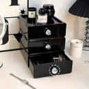 Axyaa Desktop Cosmetic Storage Organizer Cabinet with Multiple Layers