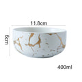 Axyaa Gold Marble Ceramic Tableware Set