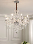 Axyaa LED Crystal Chandelier Light Luxury for Living, Dining, Bedroom & Shop