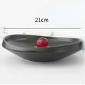 Axyaa White Ceramic Special-shaped Plates for Home and Restaurant Tableware