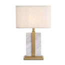 Axyaa Marble Desk Lamp - Modern Minimalist LED Table Lamp for Home Decor