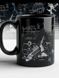 Axyaa Space Shuttle Ceramic Mug - NASA Inspired Sci-Fi Design, Durable & Perfect for Space Enthusiasts
