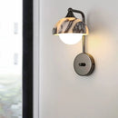 Axyaa Mushroom Marble LED Wall Sconce Stair Light Modern Nordic Bedside Lamps