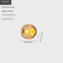 Axyaa Nordic Glass Wall Lamp - LED Lighting Effect for Bedroom and Living Room