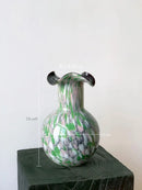 Axyaa Glass Vase Pebble Marble Handmade Floral Arrangement Terrarium Home Decor