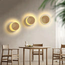 Axyaa Solar Eclipse LED Wall Lamp: Nordic Modern Ambience Bedside Light