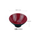 Axyaa Melamine Bowl Set for Tableware - Durable, Large Capacity, Imitation Porcelain Style