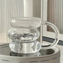 Axyaa Transparent Glass Cup Set for Beverages and Cocktails