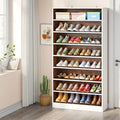 Axyaa 9-Tier Wood Shoe Storage Cabinet for 40-45 Pairs, 70.8'' Tall with Open Shelves