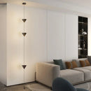Axyaa Cone Design Hanging Cable Floor Lamp - Modern Minimalist Black & White Art Decor