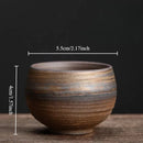 Axyaa Ceramic Kung Fu Tea Cup Handmade Retro Office and Home Main Cup