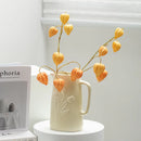Axyaa Retro Tulip Flower Vase | Porcelain Teapot Relief Design | Home Decoration