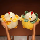Axyaa Cute Little White Chicken Plush Doll Pillow
