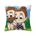 Axyaa Square Pillowcase Comfort Cushion Cover Polyester Throw Pillow for Home Sofa