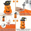 Axyaa Inflatable Smiling Face Pumpkin with Water-Filled Base - Halloween Decor
