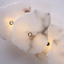 Axyaa Luxury Marble Wall Light: Modern Designer LED Living Room Decor