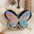 Axyaa Butterfly Girl Style Velvet Pillow for Living Room and Office