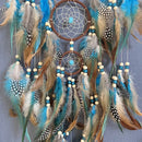 Axyaa Five-ring Tree of Life Dream Catcher with Natural Feathers