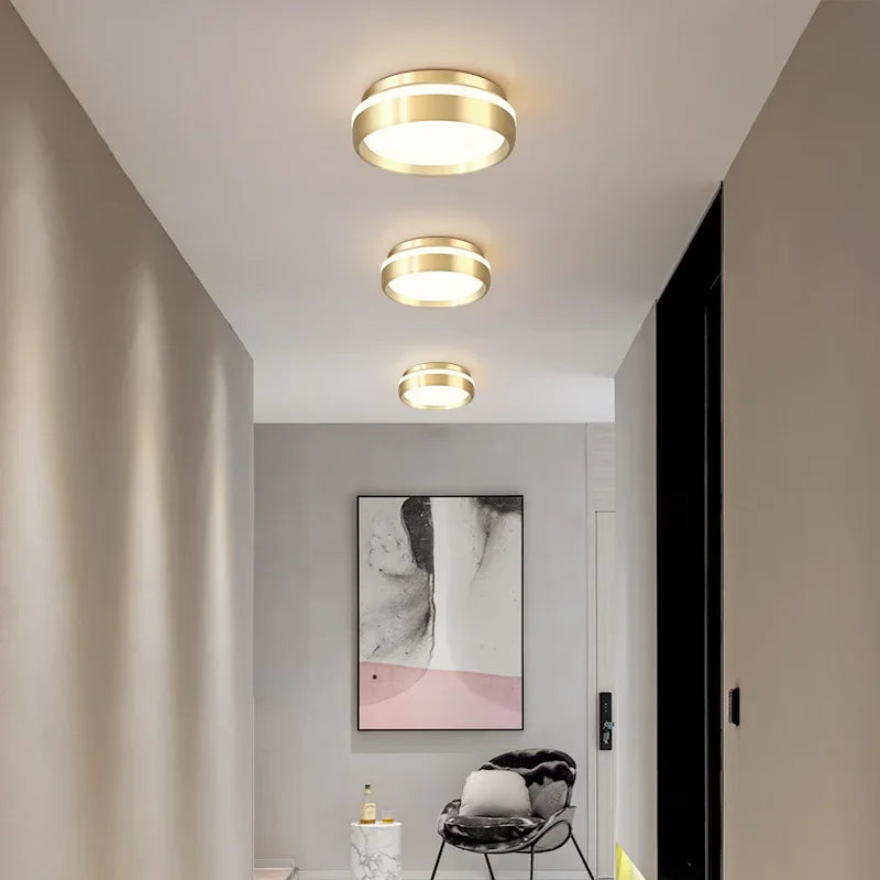 Axya LED Aisle Ceiling Light: Modern Luxury Circular Lighting Fixture