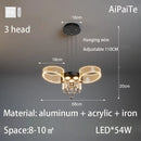 Axyaa Luxury Nordic Chandelier for Modern Living Room, Bedroom, and Restaurant