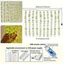 Axyaa LED Leaf Rattan Curtain Lamp with Remote Control - 3X1M