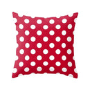 Axyaa Red Square Pillow Case for Home Décor