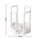 Axyaa Bowl Rack Desktop Organizer: Retractable, Durable, Plastic Kitchen Storage Shelf