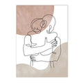 Axyaa Abstract Woman Face Line Couple Canvas Painting Sexy Body Poster Bedroom Decor