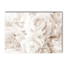 Ayat Al Kursi Islamic Canvas Print with Beige Flowers Art by Axyaa