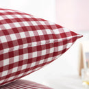 Axyaa Red Striped Cushion Cover for Home Decor - 1pc