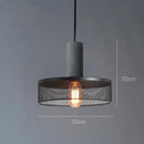 Axyaa Industrial Pendant Light Cement Metal Shade LED Hanging Lamp