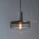 Axyaa Industrial Cement Metal Pendant Light - LED Hanging Lamp for Home and Commercial Spaces