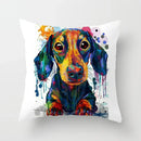 Axyaa Cute Dog Pattern Pillowcase Cover 45x45cm for Kids Room & Living Sofa Decor