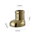 Axyaa Ceramic Boot Vase Pen Holder Tabletop Storage Home Decoration Accessory