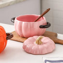 Axya Ceramic Pumpkin Soup Pot with Lid and Binaural Handle