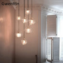 Axyaa Modern Nordic Glass LED Pendant Light for Stylish Home Decor