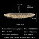 Axyaa Crystal Chandeliers: Elegant Pendant Ceiling Lights for Living Room and Dining Room