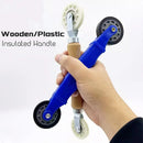 Axyaa LED Strip Light Installation Tool: Rubber Wheel Handle Roller for Aluminum Profile Clamp.