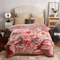Axyaa Double Sided Warm Raschel Blanket for Winter - High End Soft & Cozy Weighted Comforter