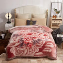Axyaa Double Sided Warm Raschel Blanket for Winter - High End Soft & Cozy Weighted Comforter
