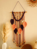Axyaa Leaf Macrame Tapestry Wall Hanging for Boho Home Decor