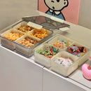 Axyaa Portable Fruit & Snack Storage Box: Home Living Room Refrigerator Sealed Bento Box