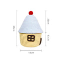 Axyaa Cotton Toy Storage Basket with Lid, Stylish Organizer for Toys and Home Decor