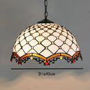 Axyaa Vintage Tiffany Glass Chandelier Restaurant Lantern