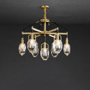 Axyaa Crystal Chandelier Pendant Lamp for Living Room Dining