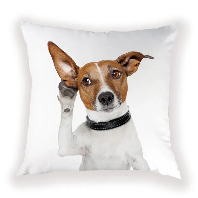 Cute Dog Cat Pillow Cover 45X45CM for Home Decor - Axyaa Brand