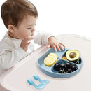 Axyaa Silicone Children's Tableware Set - High Temperature Resistant, Drop-proof, Food Grade Baby Bowl & Plate