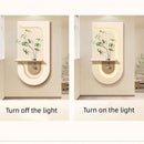 Axyaa Green Plant Wall Lamp Painting for High-end Living Room Décor
