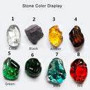 Axyaa Stone Crystal LED Chandelier Staircase Living Room Light